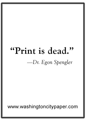 print is dead print is dead